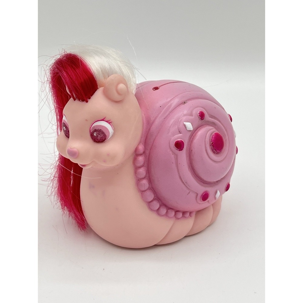 Vintage 1980s Tonka Keypers Baby Pearl Pink Snail Secret Storage Toy